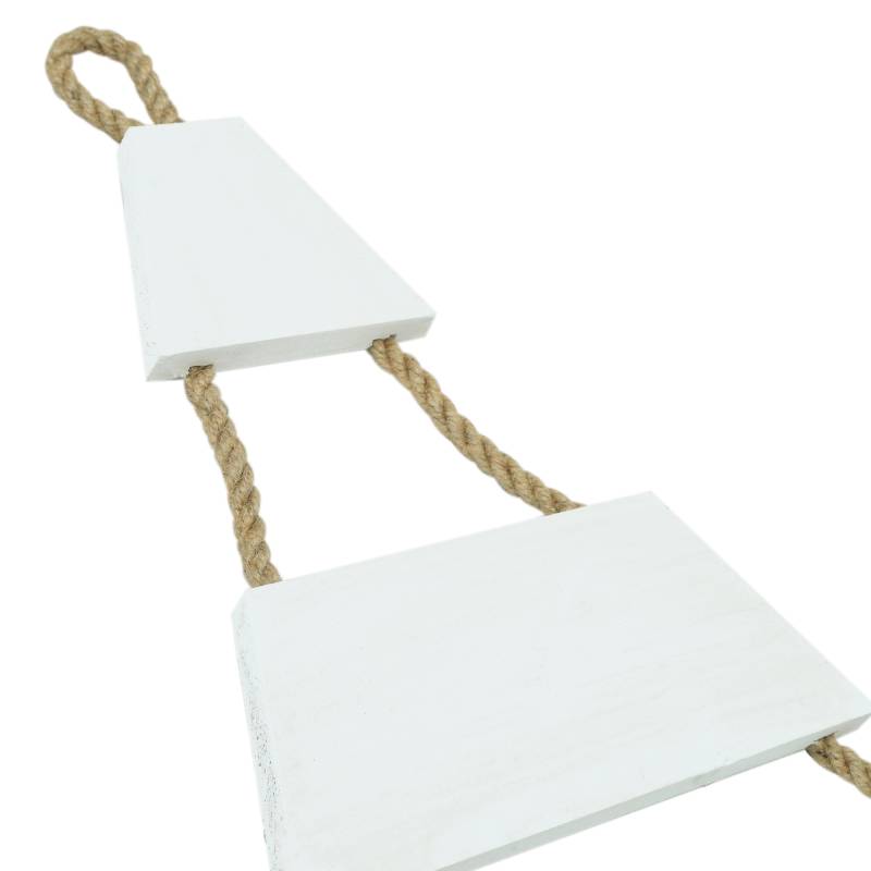 Weihnachtsbaum Adventskalender mit 24 Plätzen in weiß Deko-Holzleiter in Weihnachtsbaum-Form zum Aufhängen Tannenbaum Leiter – Bild 7