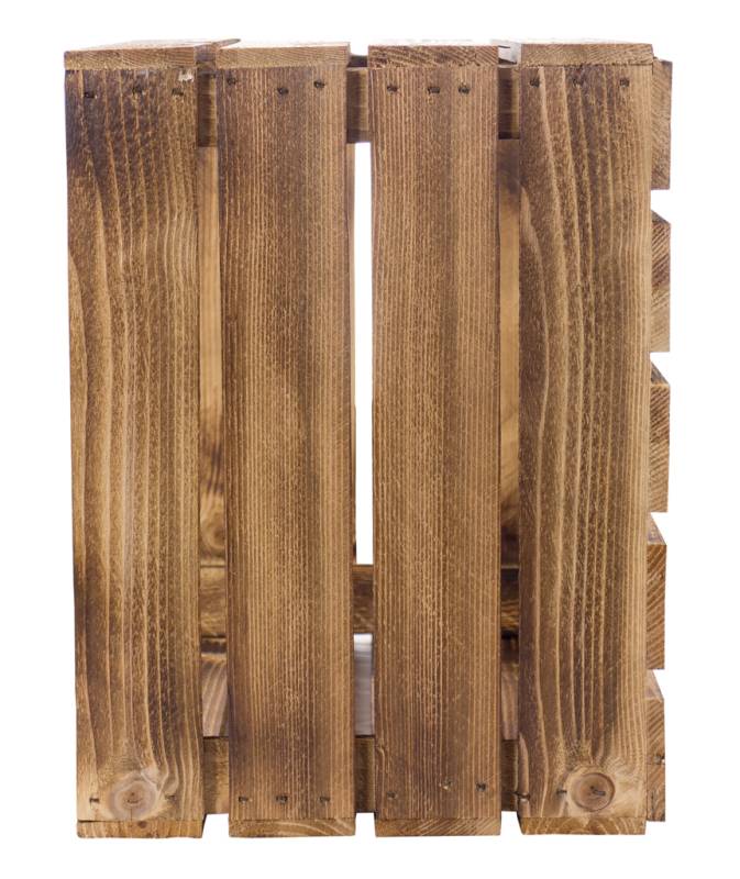 Geflammte Kiste mit "Adventskiste" Aufdruck 50x40x30cm – Bild 4