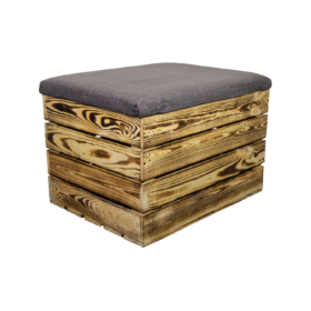 Sitztruhe mit Stauraum in geflammt Maße 34x35x48