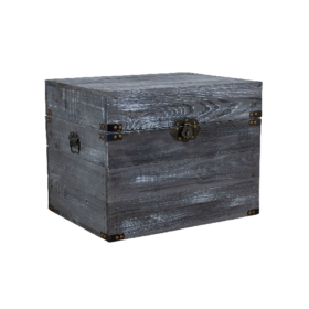 Holztruhe Elsa schwarz shabby