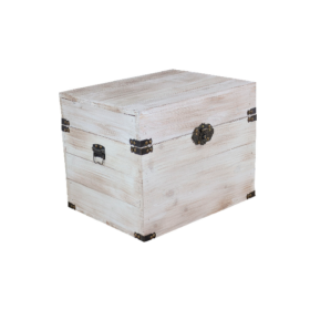 Holztruhe Elsa Shabby weiss Holzkiste mit Deckel Gesschenkekiste Hochzeitskiste Truhe Schatzkiste