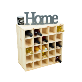 Großes Weinregal Natur 52 x 52 "25er"