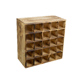 Großes Weinregal geflammt 52 x 52 "25er"