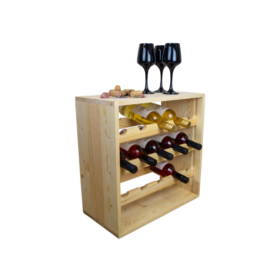 Flaschenregal für 15 Flaschen in natur