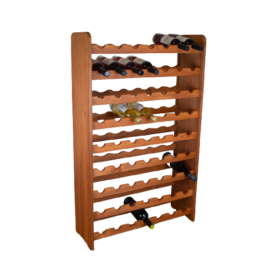 Flaschenregal für 63 Flaschen in ocker