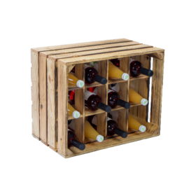 Flaschenregal Henry 12er geflammt